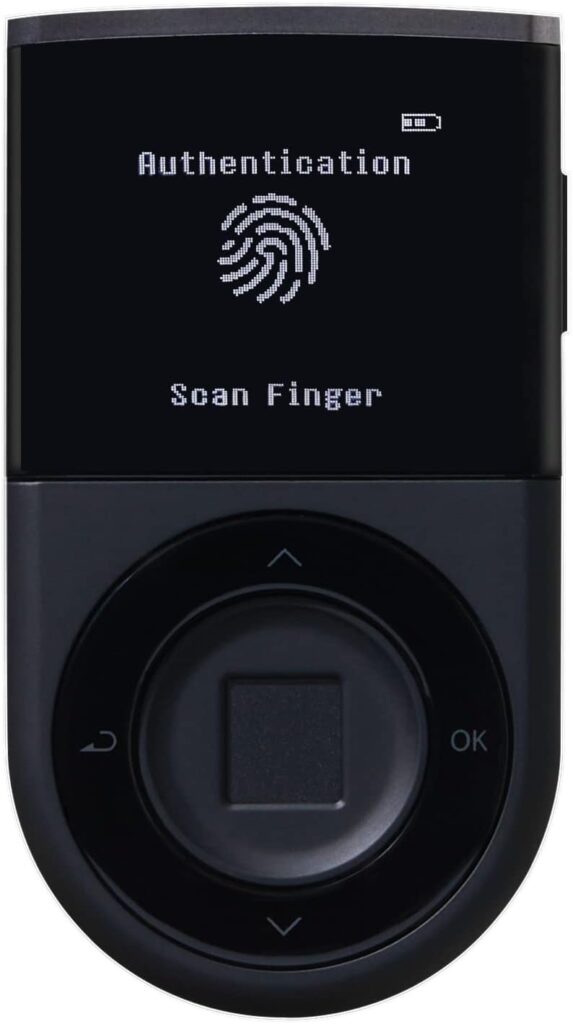 DCENT Biometric Cold Wallet â Your keys, Your cryptos â Fingerprint authentication