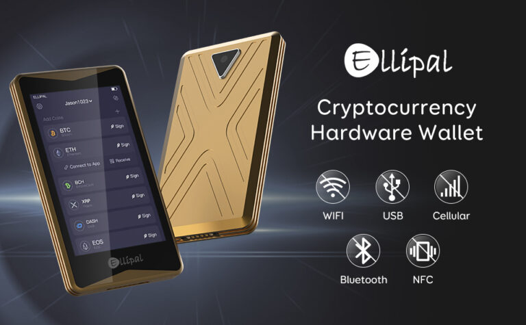 ELLIPAL Hardware Cryptocurrency Wallet Cold Wallet Gold Titan Review