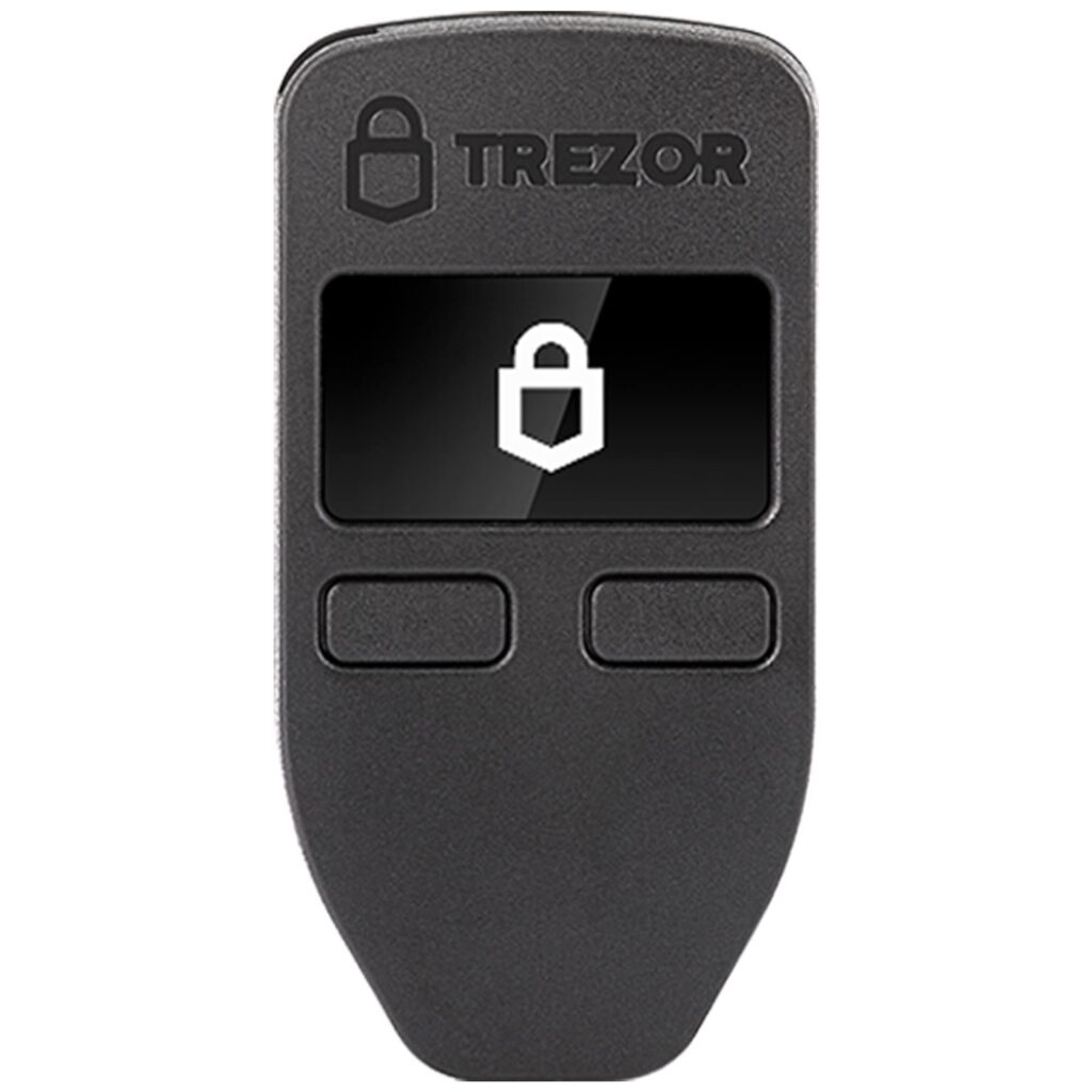 Trezor Model One - The Original Cryptocurrency Hardware Wallet, Bitcoin Security, Store  Manage Over 1250 Coins  Tokens, Easy-to-Use Interface, Quick  Simple Setup (Black)