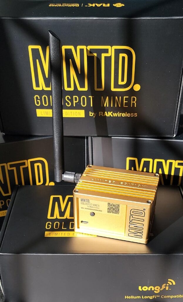 MNTD GoldSpot Helium Hotspot Crypto Miner - RAK Wireless US 915