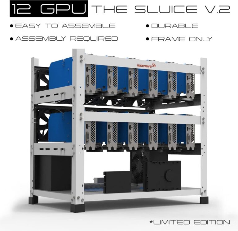 AAAwave The Sluice V2 12GPU Open Frame Mining Rig Frame Chassis Review