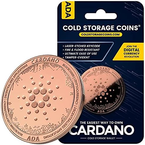 Cardano Cold Storage Wallet-crypto wallet-crypto cold wallet–Crypto Hardware Wallet for Securely Storing Crypto Offline -Un-hackable and Fire-Resistant Storage Device -1 Ounce 999 Pure Copper ADA Coin