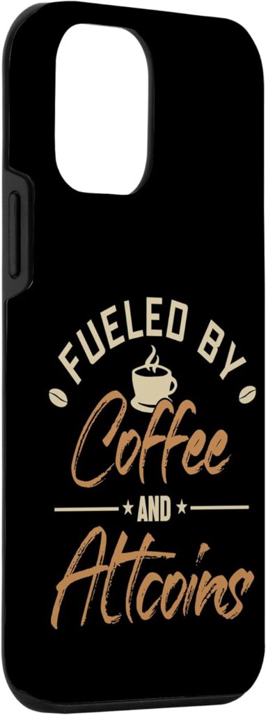iPhone 12 mini Fueled by Coffee and Altcoins Wallet Crypto Cryptocurrency Case