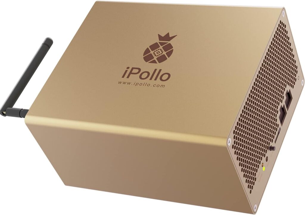 iPollo V1 Mini WiFi Asic Miner New Crypto Miner with Power Supply for ETC ETHF POM ZIL QKC (280MH/s)