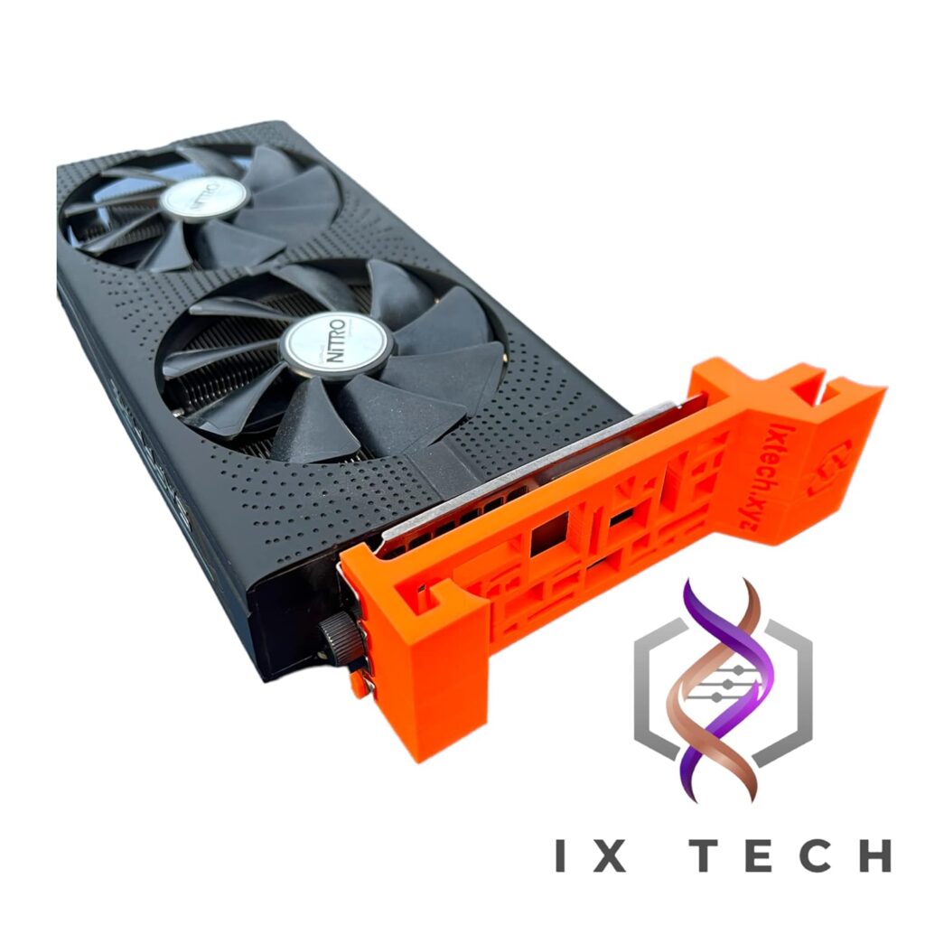 Ix Tech Crypto Mining GPU Hanger for Wire Rack (Orange)