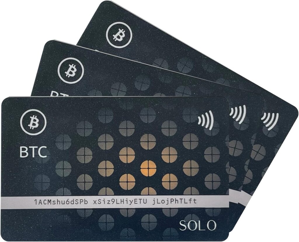 Crypto Card Edition One - Easiest Crypto Wallet - Cold Bitcoin Storage (Pack of 3)