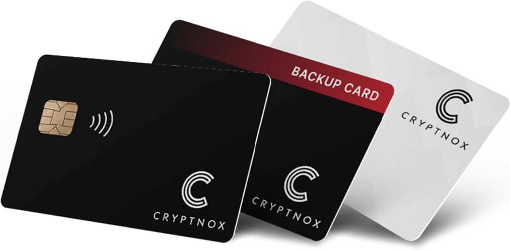 Crypto Hardware Wallet - Dual Cards Set: User-Friendly Crypto Storage and Backup. Secure Key Ownership, Easy Setup and large coin support