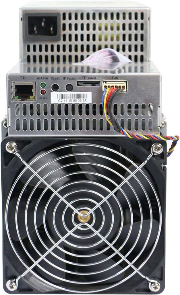 MicroBT Whatsminer M30S, 88TH/S Bitcoin ASIC Miner, High-Performance SHA256 Algorithm, Efficient 38J/TH Energy Consumption, Air-Cooling, with/Reliable 220V Power Supply (Renewed)