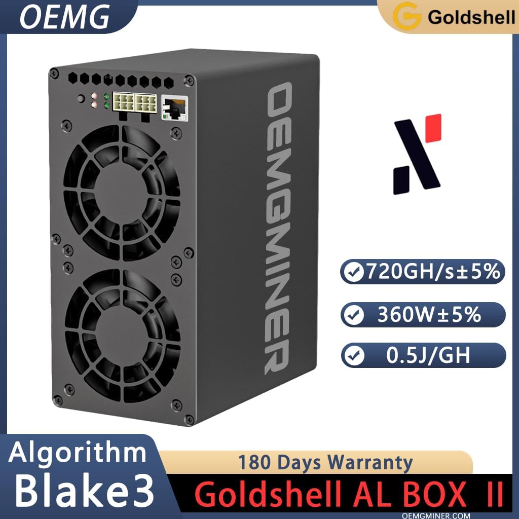 NEW Goldshell AL BOX II 720GH/S 360W Alephium Miner ALPH Mining Asic Miner Crypto Mining with PSU by OEMGMINER